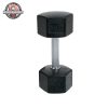 TKO Tri Grip Rubber Hex Dumb Bells