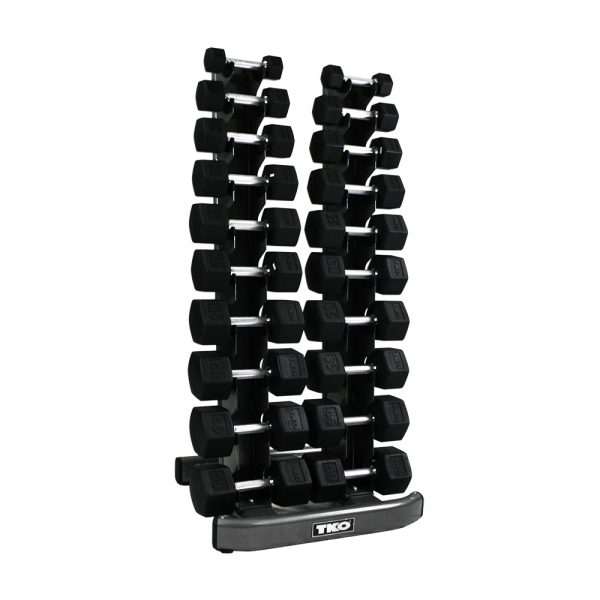 TKO 10 pair vertical dumbbell rack 840VDR10