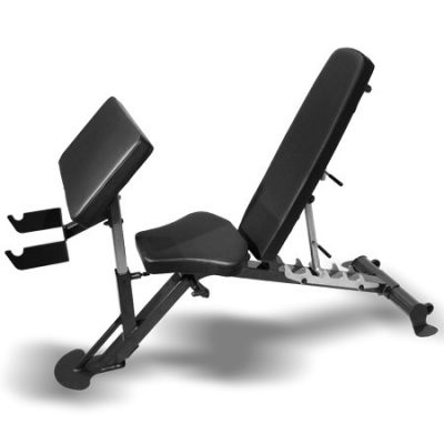 Inspire Fitness SCS Weight Bench with preacher curl bench