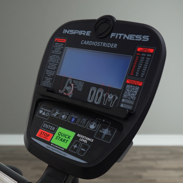 Inspire Fitness CS3 cardio strider console panel