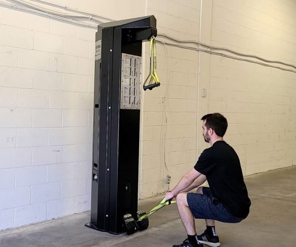 Versa Hi-Lo Pulley System squat exercise