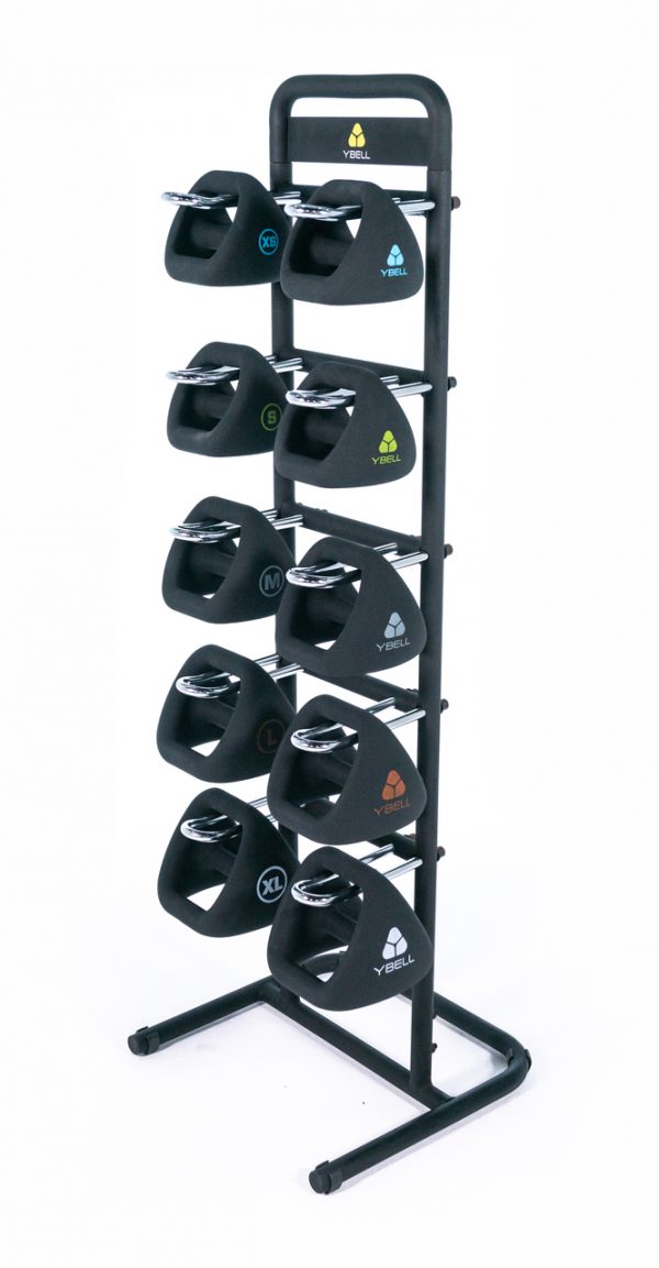 YBell Combo 10 piece kit in rack