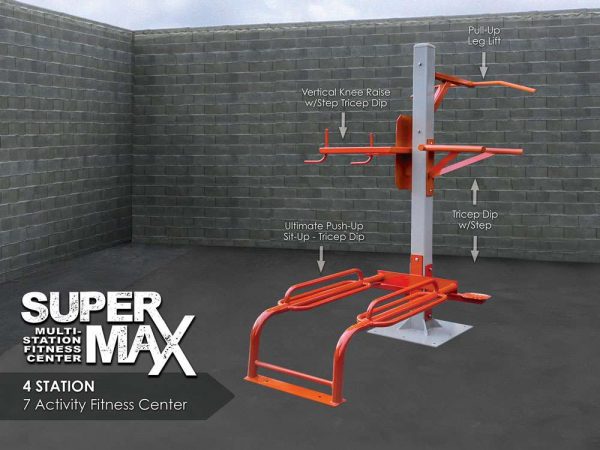 StayFIT SuperMAX 4 station fitness equipment for prisons, military, police, fire departments