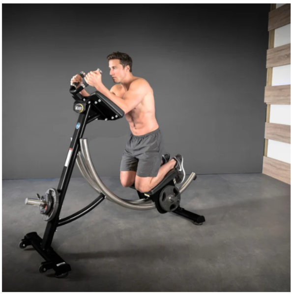 Ab Coaster® CS3000 in use down position with weight plates